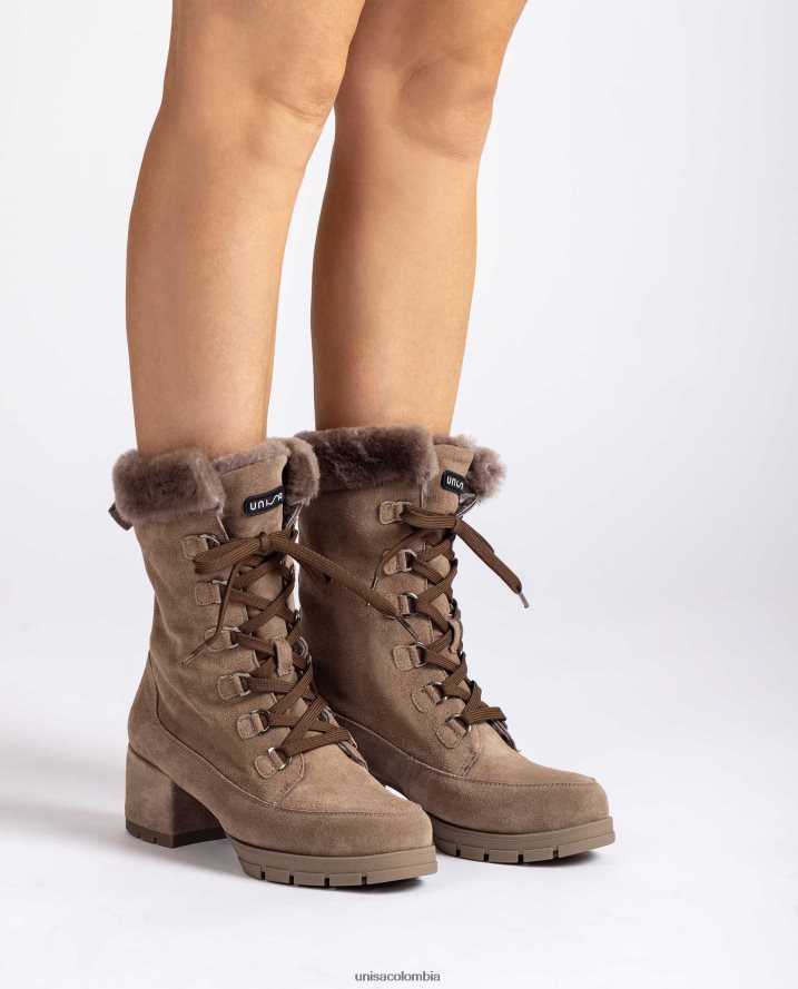 co Unisa niños botines de ante con cordones y tacón medio moda F0X80H932