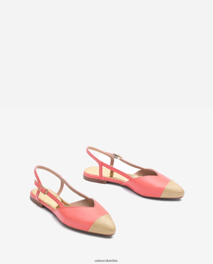 co Unisa mujer zapato plano destalonado bicolor agraciado F0X80H1327