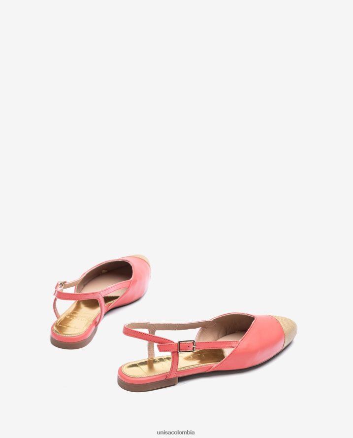 co Unisa mujer zapato plano destalonado bicolor agraciado F0X80H1327