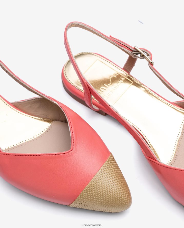 co Unisa mujer zapato plano destalonado bicolor agraciado F0X80H1327