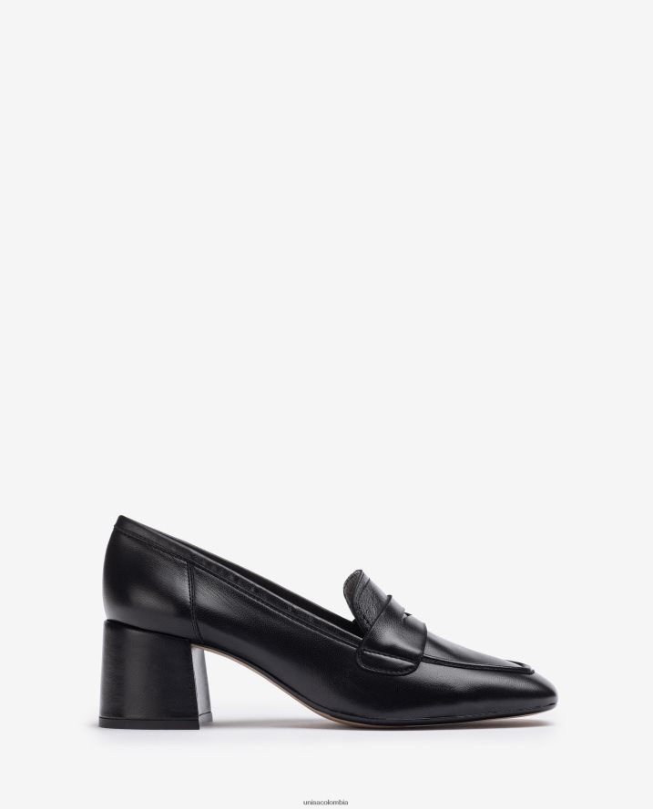 co Unisa mujer mocasín con tacón negro F0X80H610