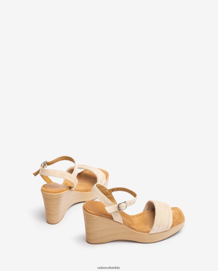 co Unisa mujer sandalias con cuña y puntera cuadrada moda F0X80H241