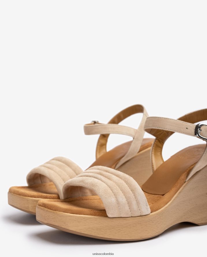 co Unisa mujer sandalias con cuña y puntera cuadrada moda F0X80H241