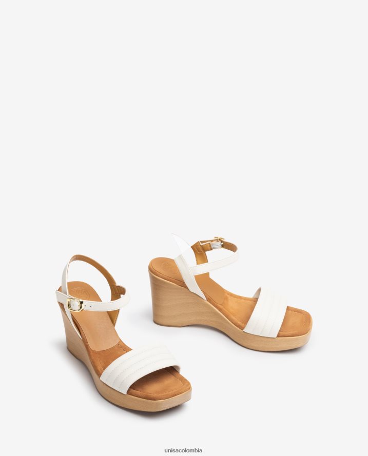 co Unisa mujer sandalias con cuña y puntera cuadrada moda F0X80H244