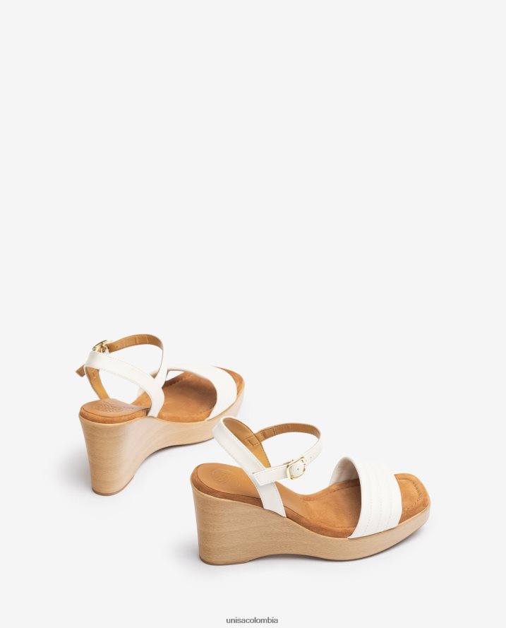 co Unisa mujer sandalias con cuña y puntera cuadrada moda F0X80H244