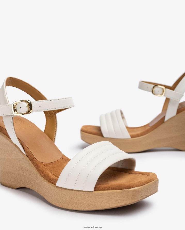 co Unisa mujer sandalias con cuña y puntera cuadrada moda F0X80H244