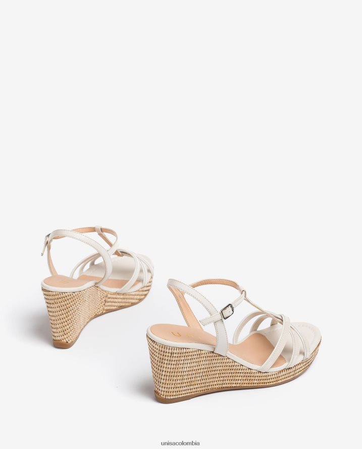 co Unisa mujer sandalias con tira en T de charol con cuña moda F0X80H440