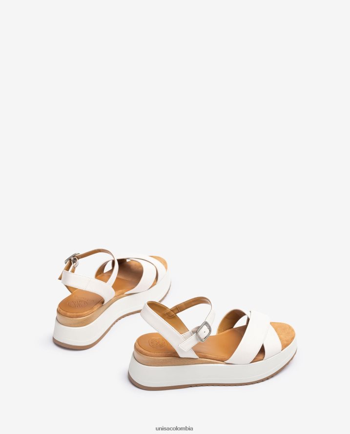 co Unisa mujer sandalia con suela tipo zapatilla blanco F0X80H342