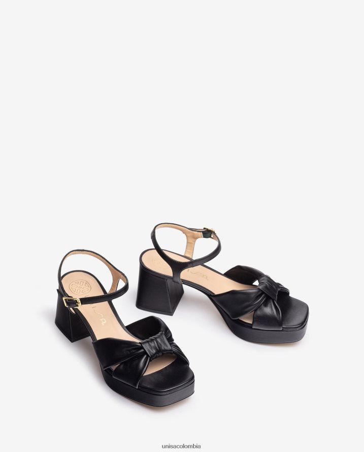 co Unisa mujer sandalia con tacon y plataforma moda F0X80H210