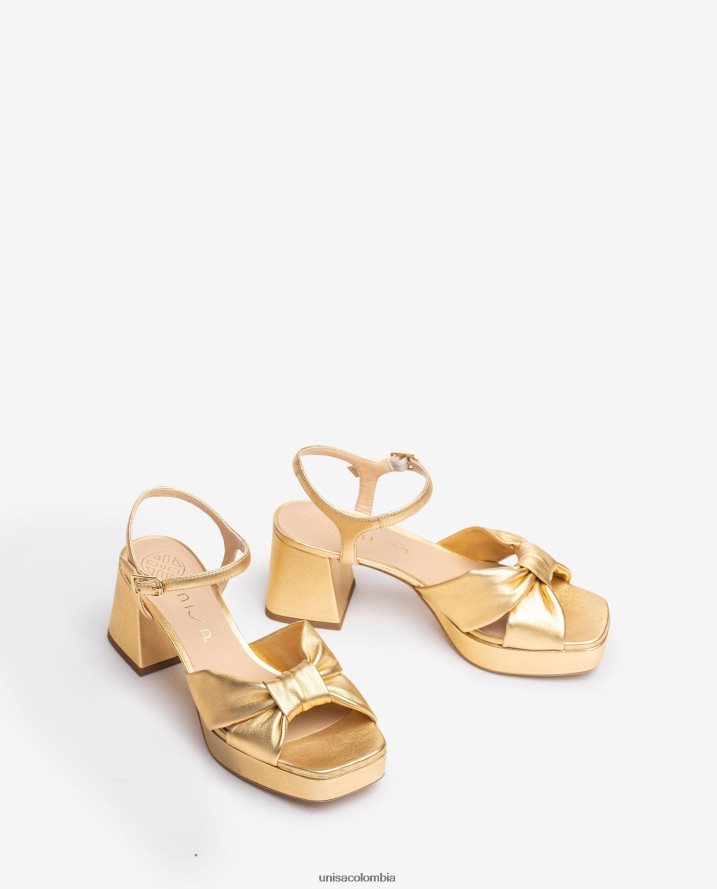 co Unisa mujer sandalia con tacon y plataforma moda F0X80H3