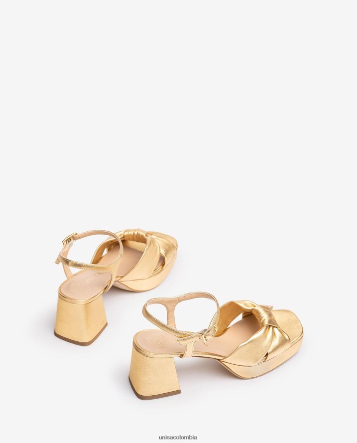 co Unisa mujer sandalia con tacon y plataforma moda F0X80H3
