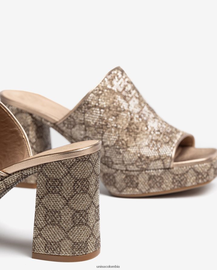 co Unisa mujer sandalias de tela con puntera cuadrada moda F0X80H355