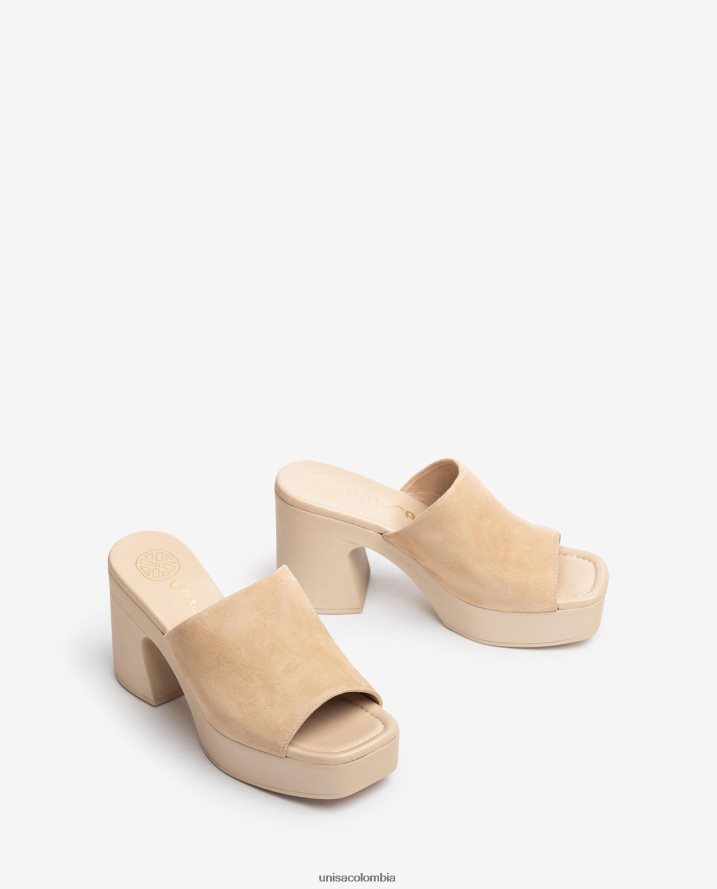 co Unisa mujer sandalia de pala ancha con tacón bloque moda F0X80H234