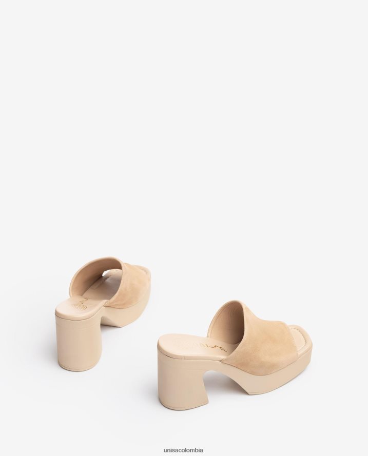 co Unisa mujer sandalia de pala ancha con tacón bloque moda F0X80H234