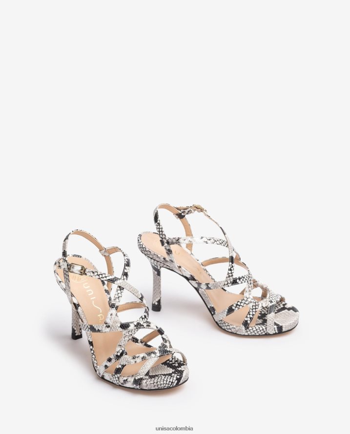 co Unisa mujer sandalia de tiras con tacón alto moda F0X80H286