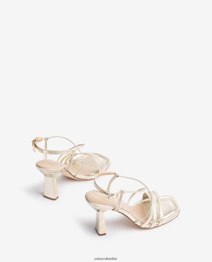 co Unisa mujer sandalias con tiras y efecto metalizado moda F0X80H359