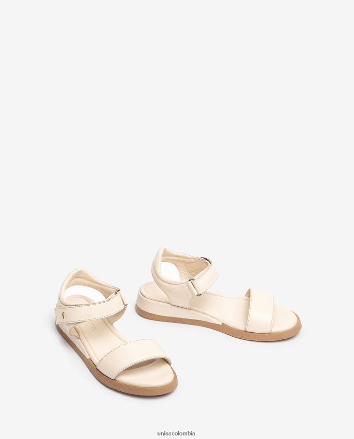 co Unisa mujer sandalia cómoda de piel marrón F0X80H114