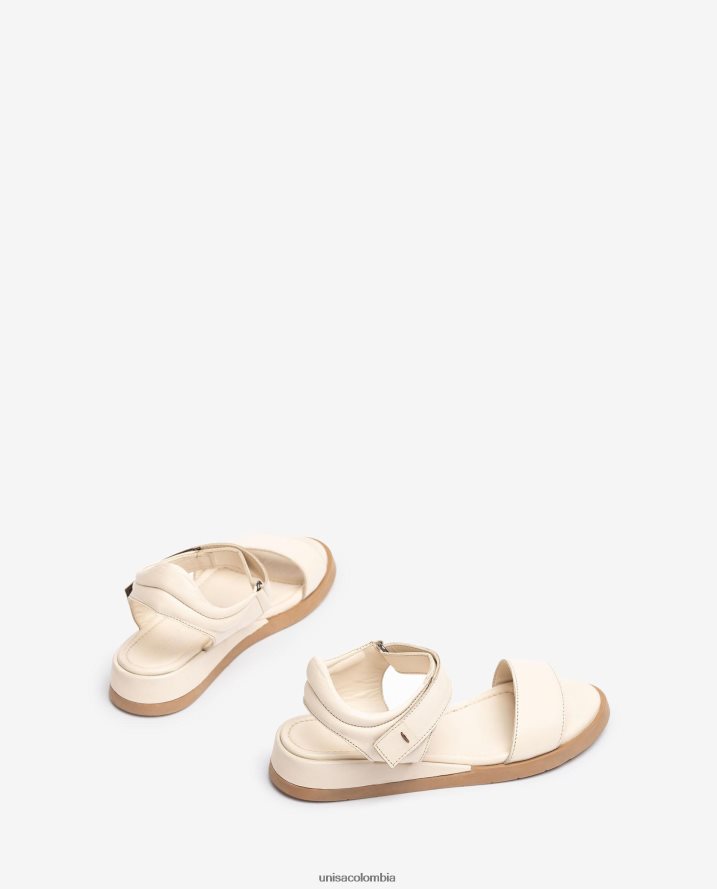 co Unisa mujer sandalia cómoda de piel marrón F0X80H114