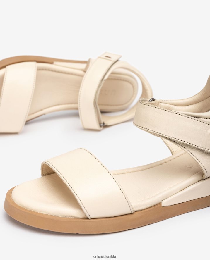 co Unisa mujer sandalia cómoda de piel marrón F0X80H114