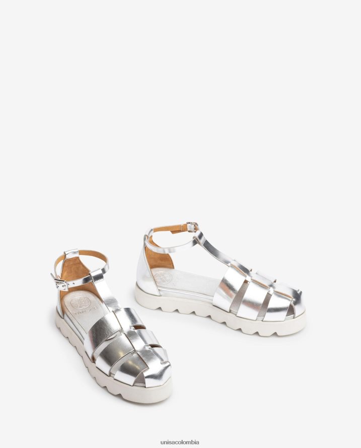 co Unisa mujer zapatos de gelatina con efecto metalizado moda F0X80H115