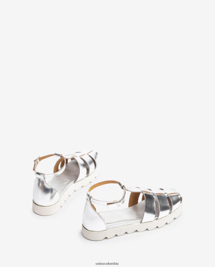 co Unisa mujer zapatos de gelatina con efecto metalizado moda F0X80H115