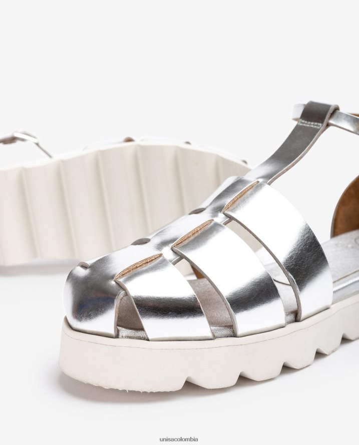 co Unisa mujer zapatos de gelatina con efecto metalizado moda F0X80H115