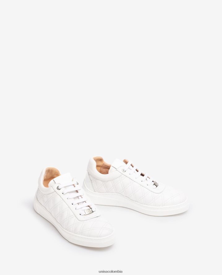 co Unisa mujer zapatilla deportiva con acolchado geométrico blanco F0X80H648