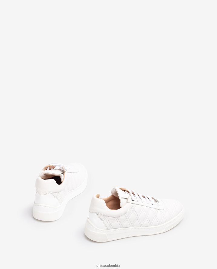 co Unisa mujer zapatilla deportiva con acolchado geométrico blanco F0X80H648