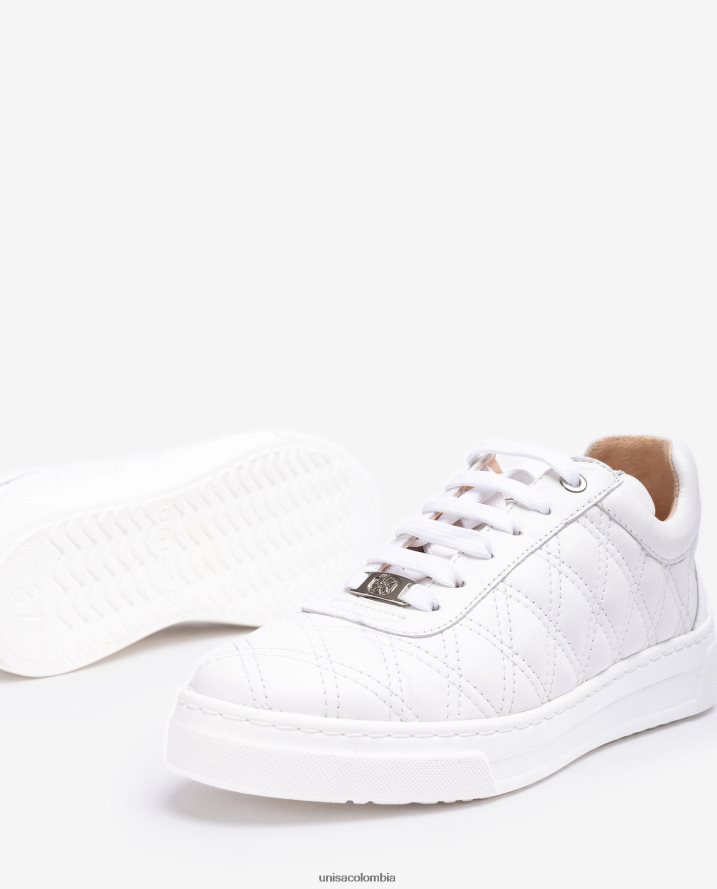 co Unisa mujer zapatilla deportiva con acolchado geométrico blanco F0X80H648