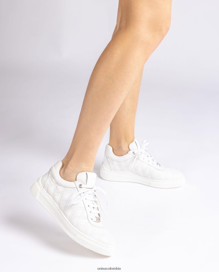 co Unisa mujer zapatilla deportiva con acolchado geométrico blanco F0X80H648