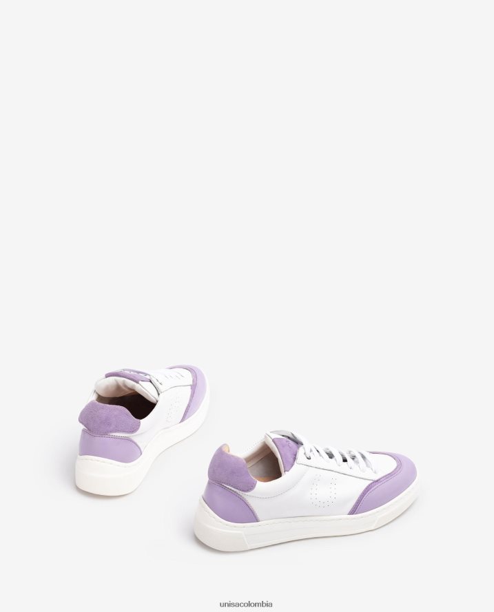 co Unisa mujer zapatilla deportiva con puntera y talón en contraste blanco F0X80H651