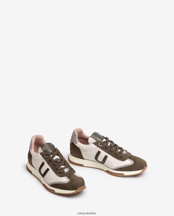 co Unisa mujer zapatilla deportiva supersuave en contraste blanco F0X80H1294