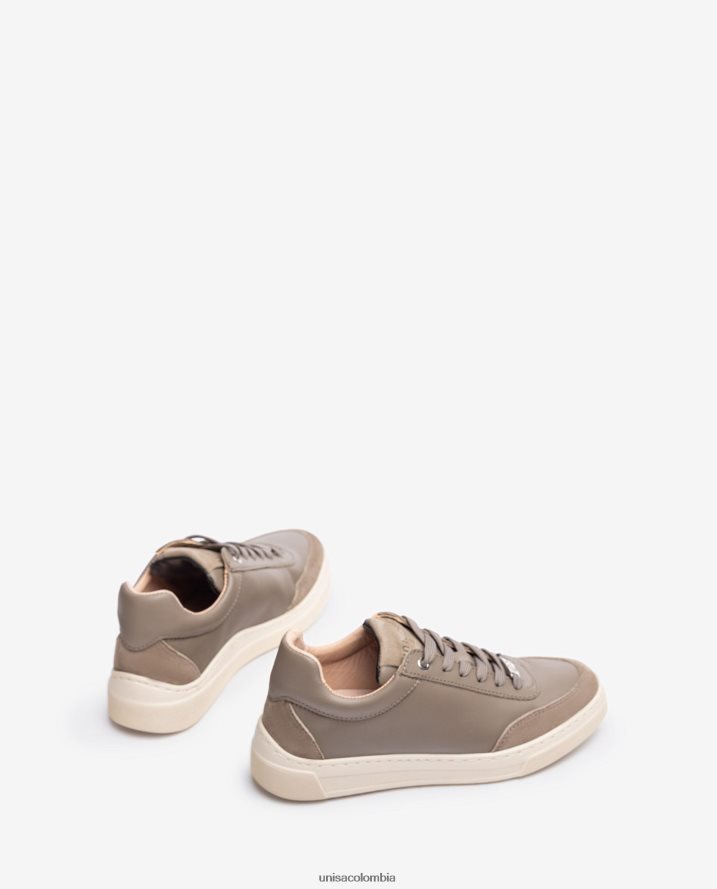 co Unisa mujer zapatillas deportivas con puntera y talón en contraste marrón F0X80H1240