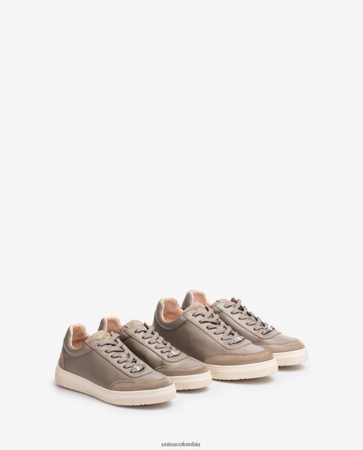 co Unisa mujer zapatillas deportivas con puntera y talón en contraste marrón F0X80H1240