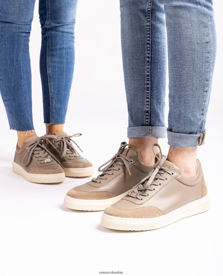 co Unisa mujer zapatillas deportivas con puntera y talón en contraste marrón F0X80H1240