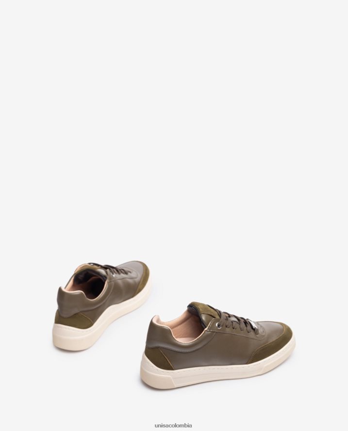 co Unisa mujer zapatillas deportivas con puntera y talón en contraste verde F0X80H1244