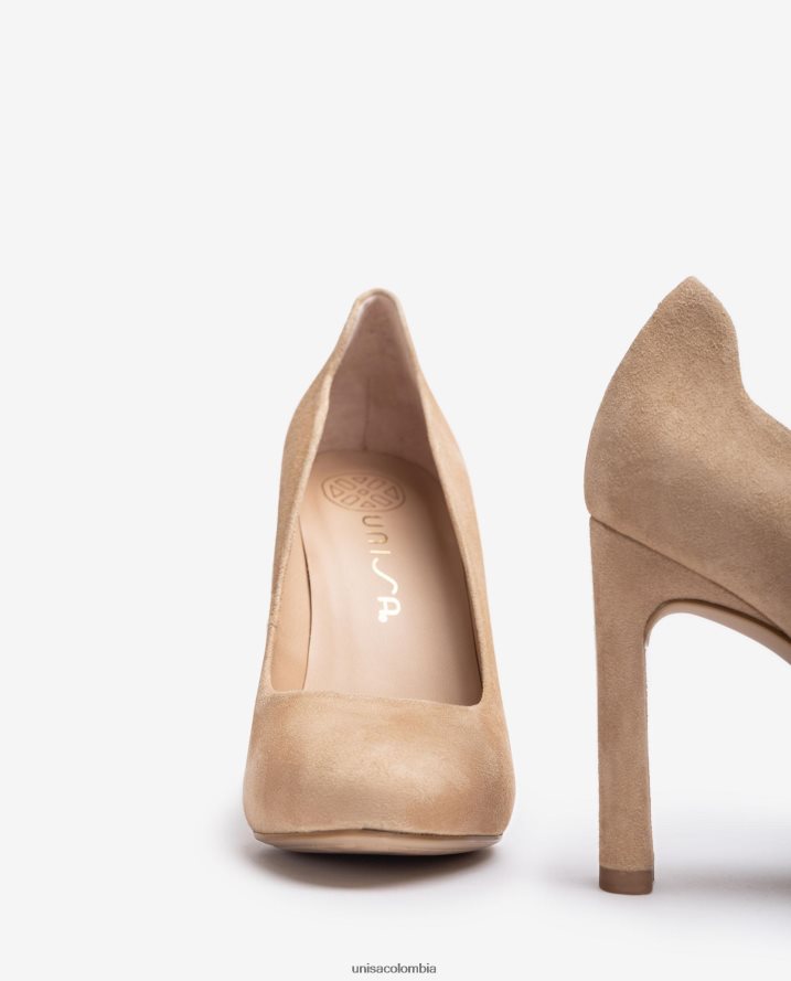 co Unisa mujer zapato de tacón con plataforma interior beige F0X80H549