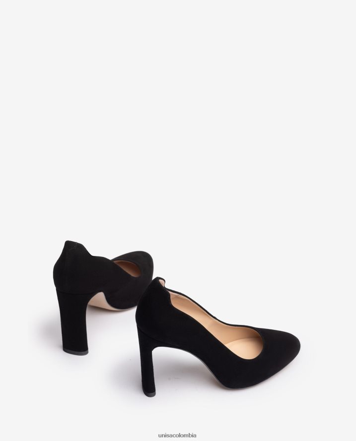 co Unisa mujer zapato de tacón con plataforma interior negro F0X80H577
