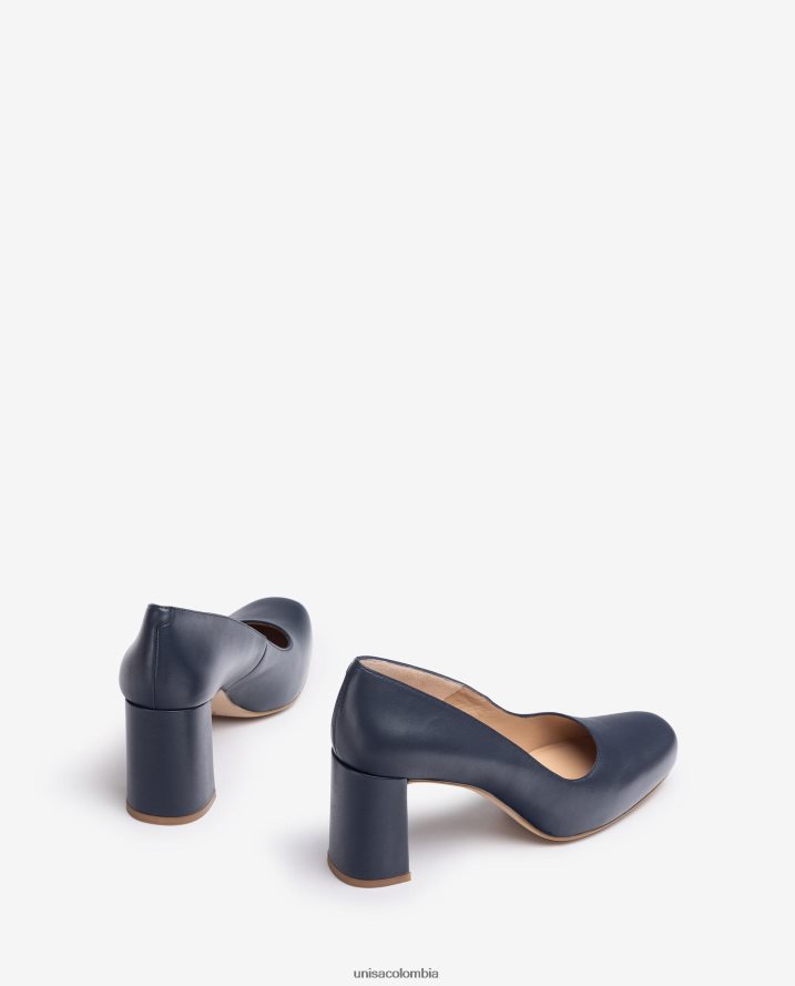 co Unisa mujer zapatos de salón con punta cuadrada y plataforma azul F0X80H561