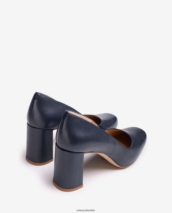 co Unisa mujer zapatos de salón con punta cuadrada y plataforma azul F0X80H561