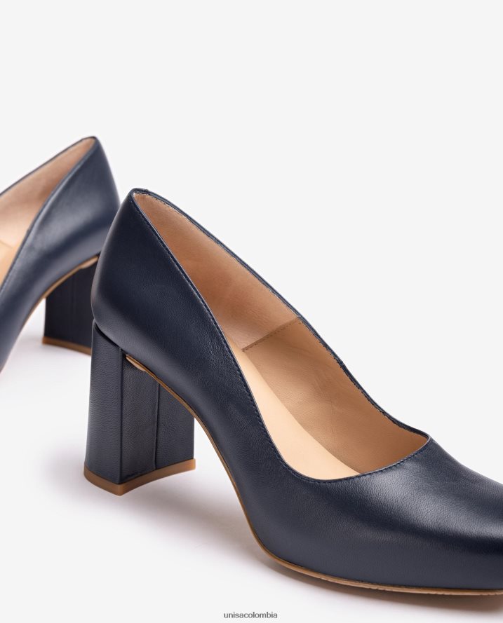 co Unisa mujer zapatos de salón con punta cuadrada y plataforma azul F0X80H561