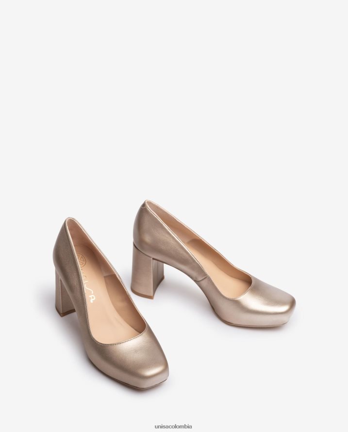co Unisa mujer zapatos de salón con punta cuadrada y plataforma moda F0X80H557