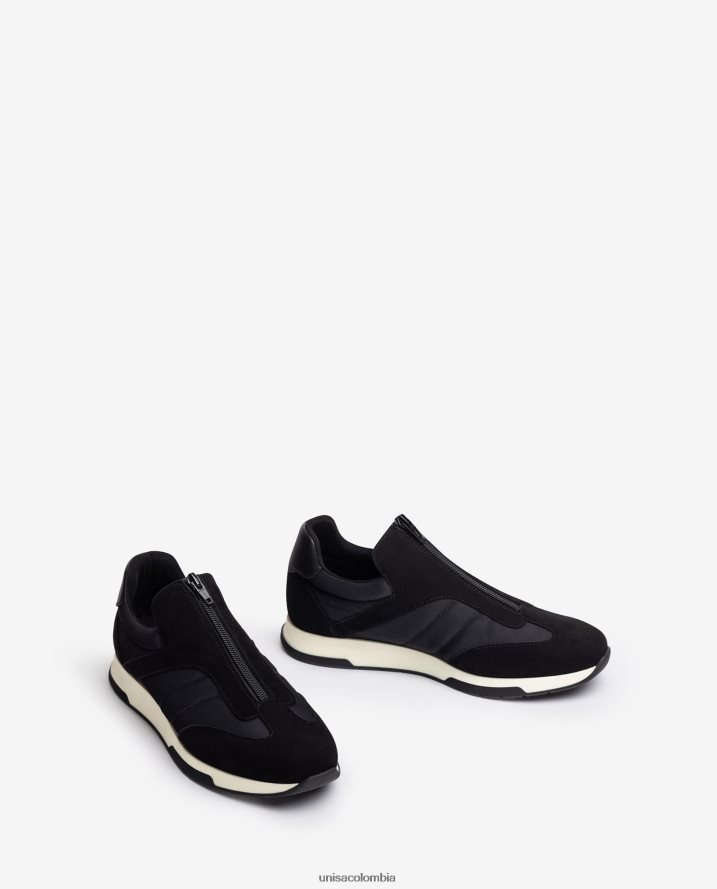 co Unisa niños zapatillas deportivas de ante calcetín de neopreno negro F0X80H1286