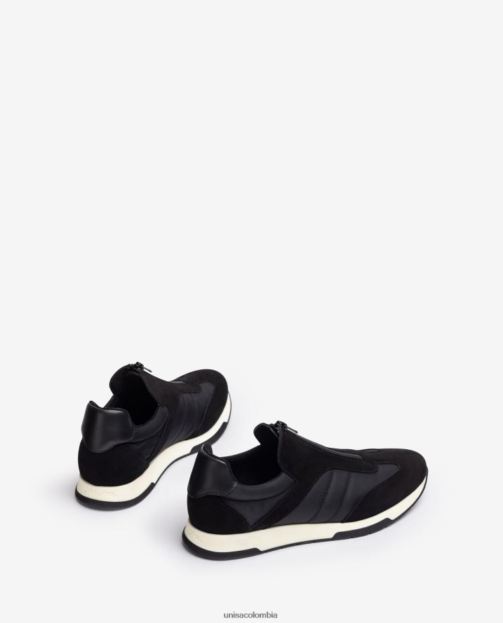 co Unisa niños zapatillas deportivas de ante calcetín de neopreno negro F0X80H1286
