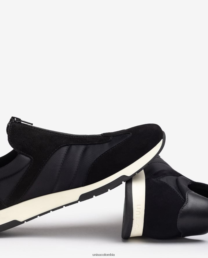 co Unisa niños zapatillas deportivas de ante calcetín de neopreno negro F0X80H1286