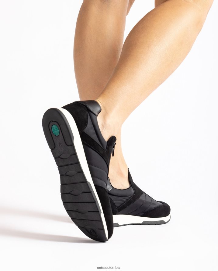 co Unisa niños zapatillas deportivas de ante calcetín de neopreno negro F0X80H1286
