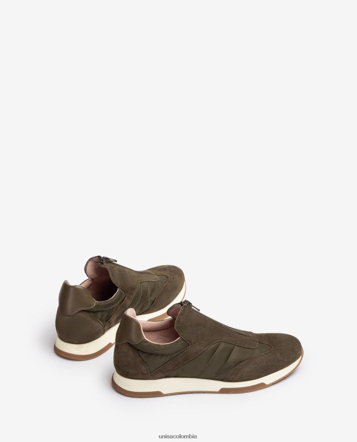 co Unisa niños zapatillas deportivas de ante calcetín de neopreno verde F0X80H1287