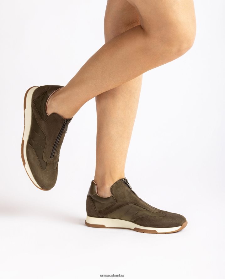 co Unisa niños zapatillas deportivas de ante calcetín de neopreno verde F0X80H1287