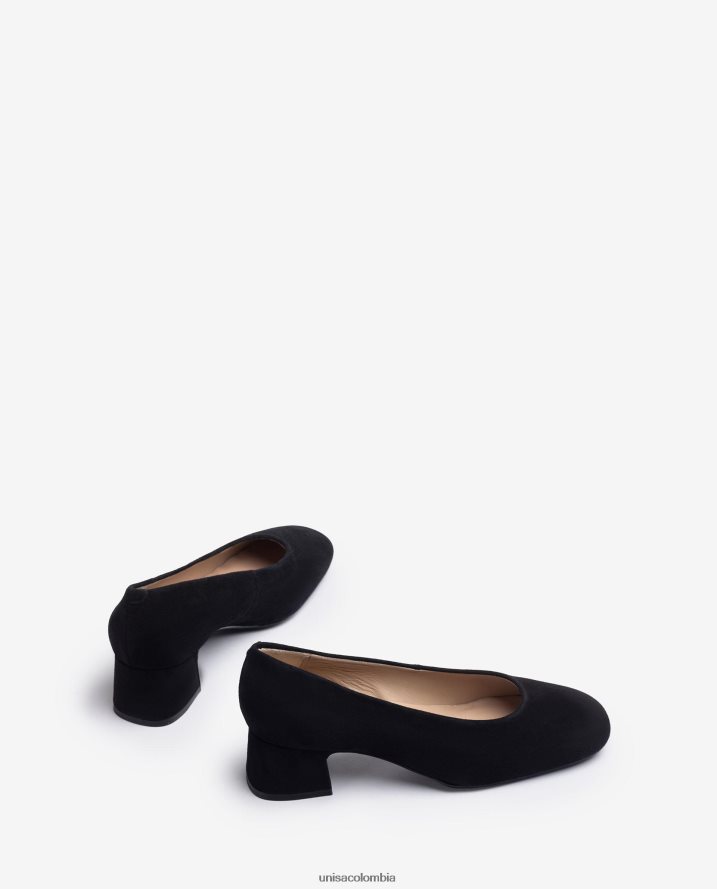 co Unisa niños zapatos de salón de ante con línea superior redonda moda F0X80H1300