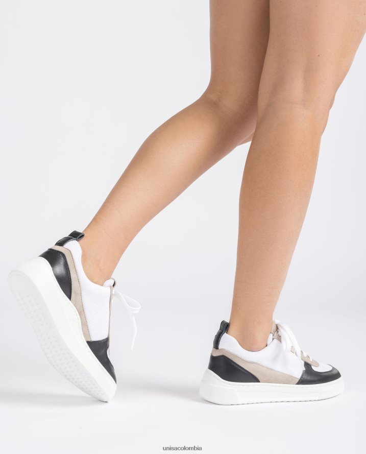 co Unisa unisexo zapato deportivo de tela y piel agraciado F0X80H661
